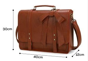 cartable vintage pour femme en matière vegan 